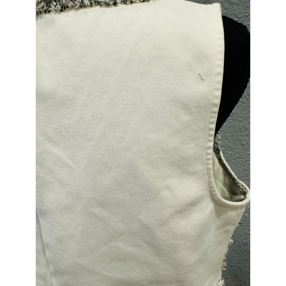 J.Crew Women's Glitter Top, White & Gray, Sz M - Picture 4 of 6